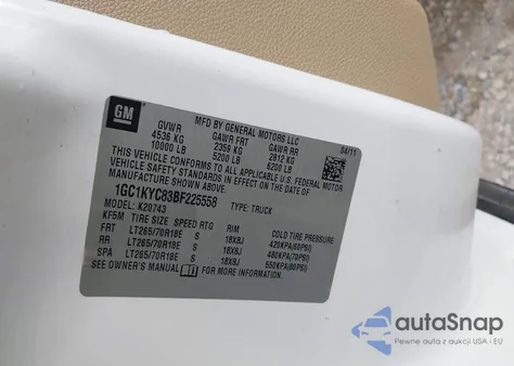 2011 Chevrolet Silverado 2500Hd Ltz from USA, damaged, VIN 1GC1KYC83BF225558